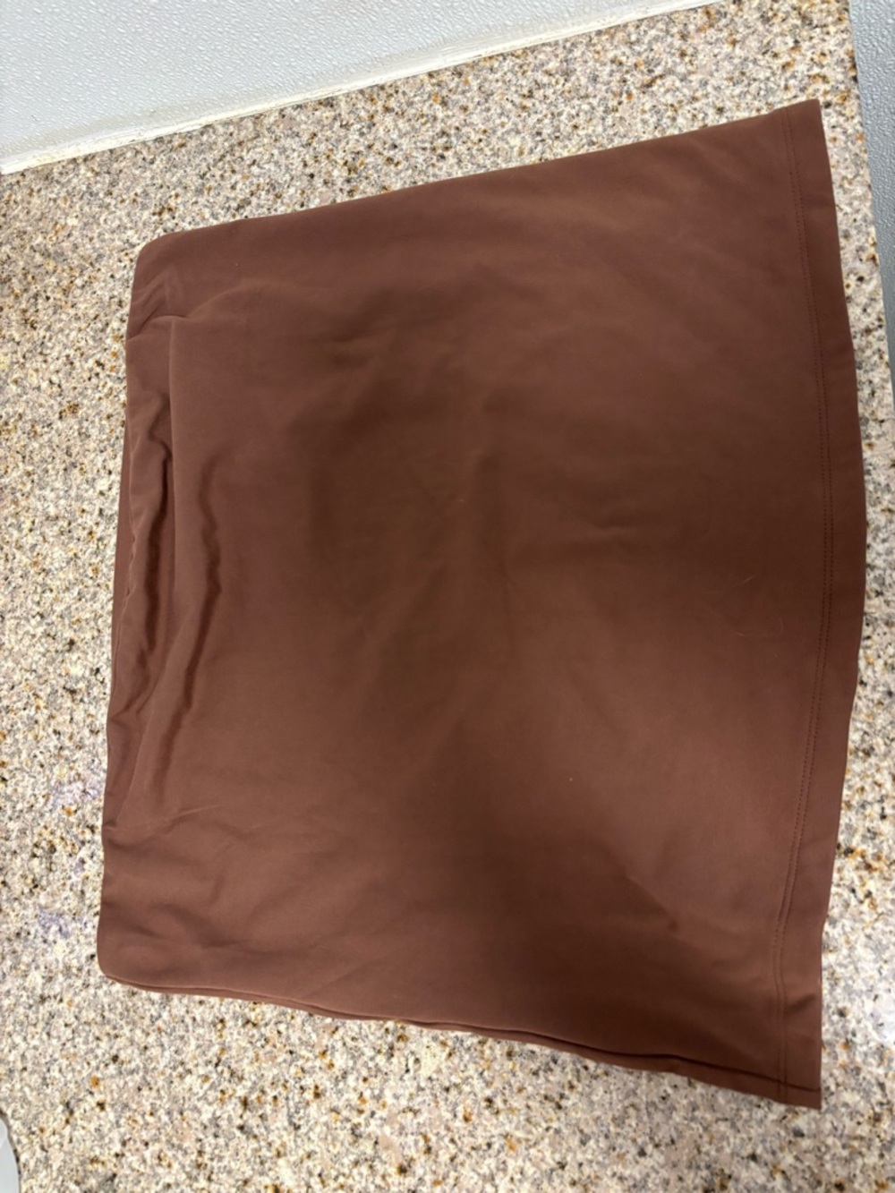 Brown Women's Stretch Mini Skirt